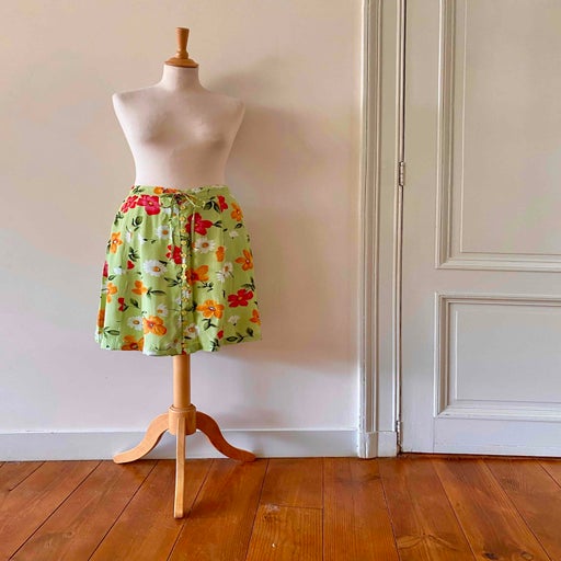 Mini jupe à fleurs