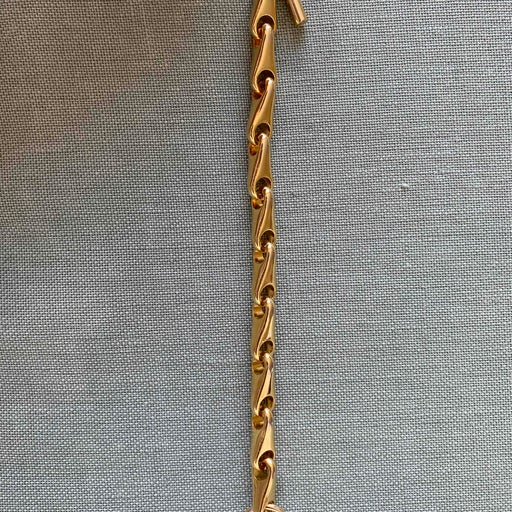 Bracelet chaîne en laiton doré