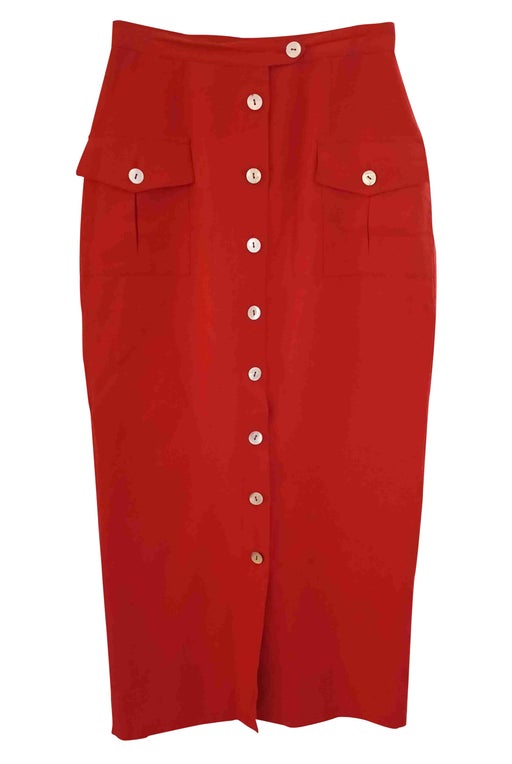 Long buttoned skirt