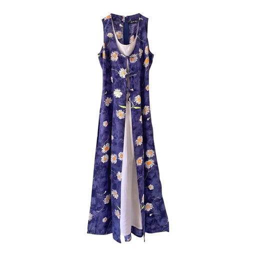 Robe longue à fleurs