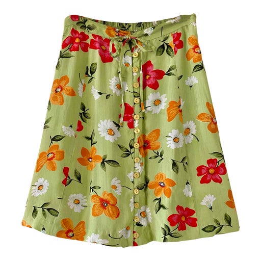 Mini jupe à fleurs