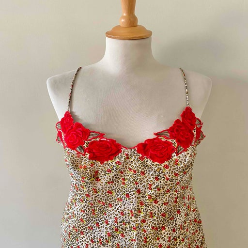 Robe nuisette léopard fleurie