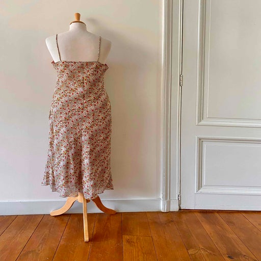 Robe nuisette léopard fleurie