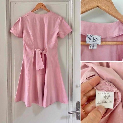 Mini robe en soie