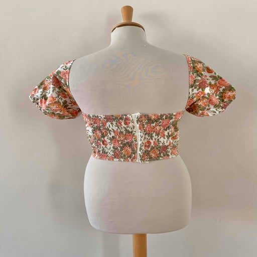 Crop top à fleurs