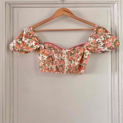 Crop top à fleurs