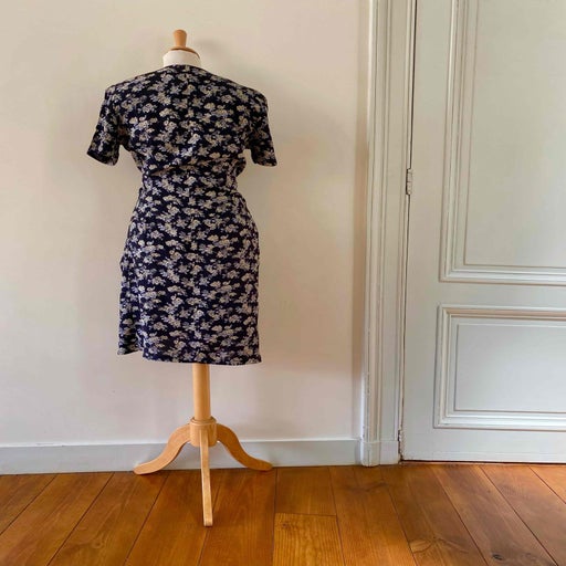 Robe portefeuille à fleurs 