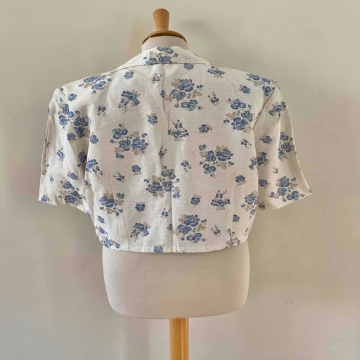 Blouse fleurie en lin