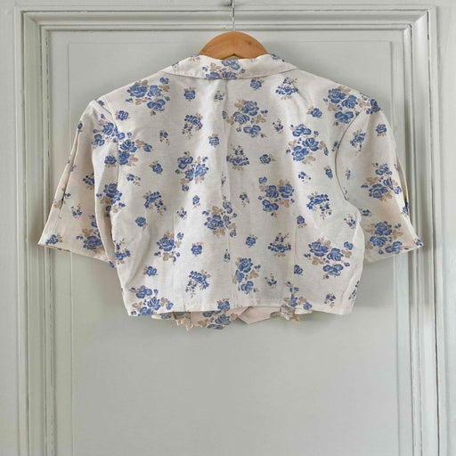 Blouse fleurie en lin