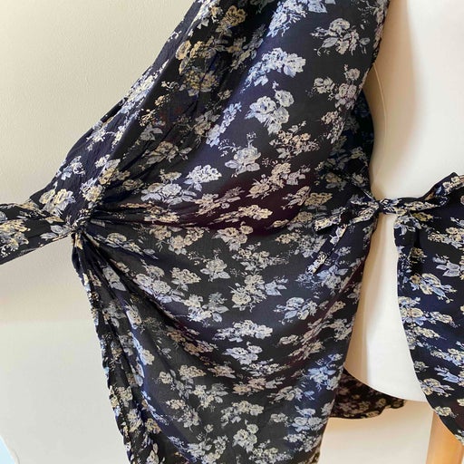 Robe portefeuille à fleurs 