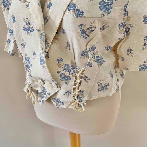 Blouse fleurie en lin