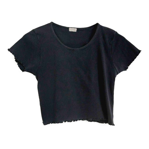 Ribbed cotton crop top