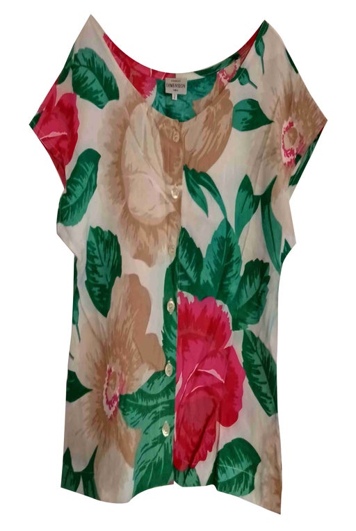 Floral blouse. The cut is