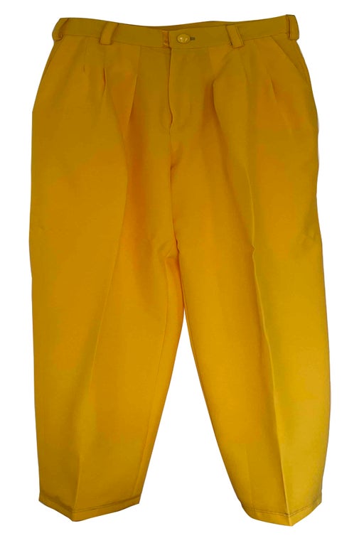 Fluid yellow pants