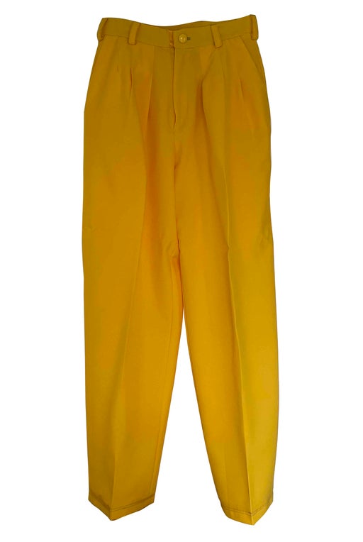 Pantalon jaune fluide 