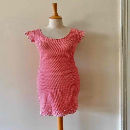 Robe vichy brodée