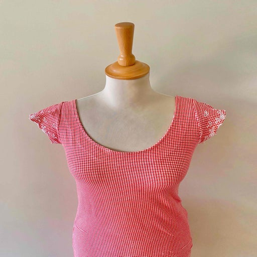 Robe vichy brodée
