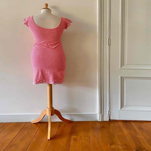 Robe vichy brodée