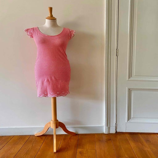 Robe vichy brodée