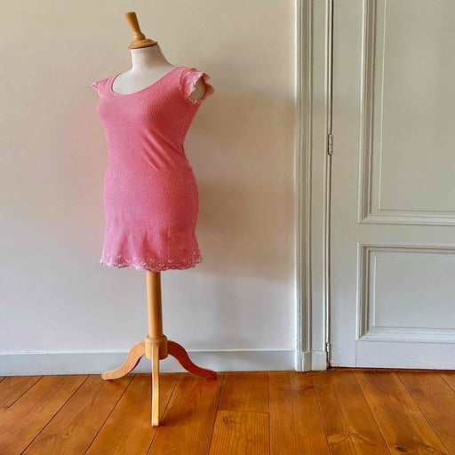 Robe vichy brodée