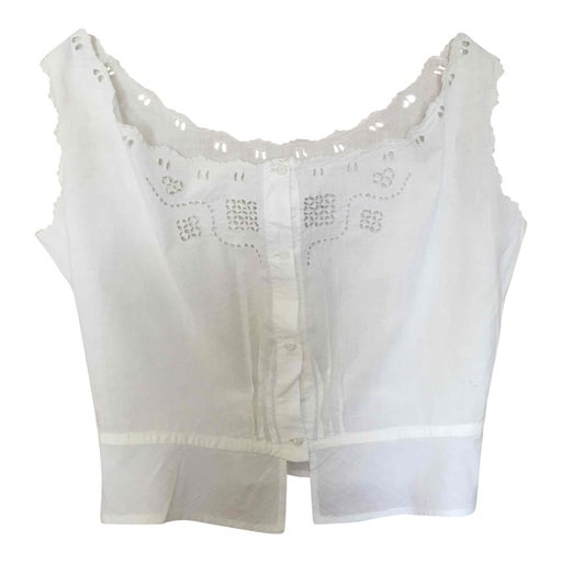Embroidered crop top