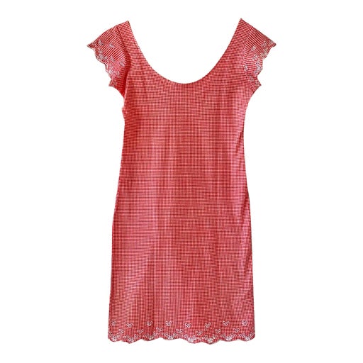 Robe vichy brodée