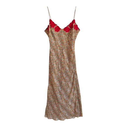 Robe léopard et fleurs
