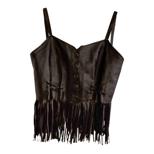 Leather bustier