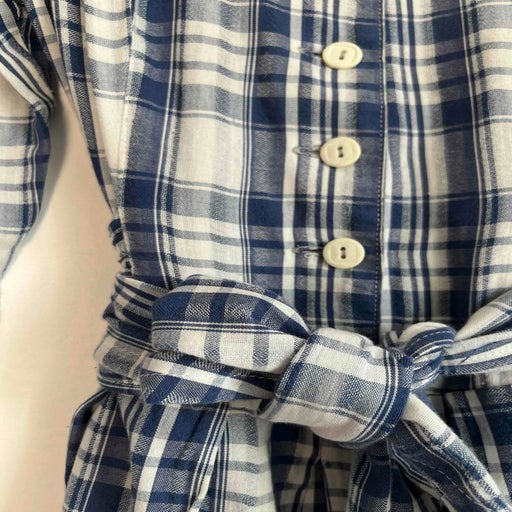 Robe longue à carreaux