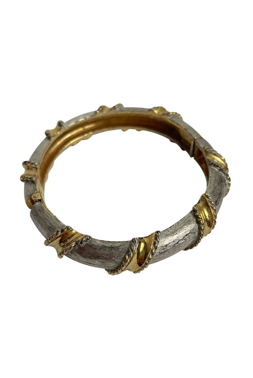 Two-tone bangle bracelet