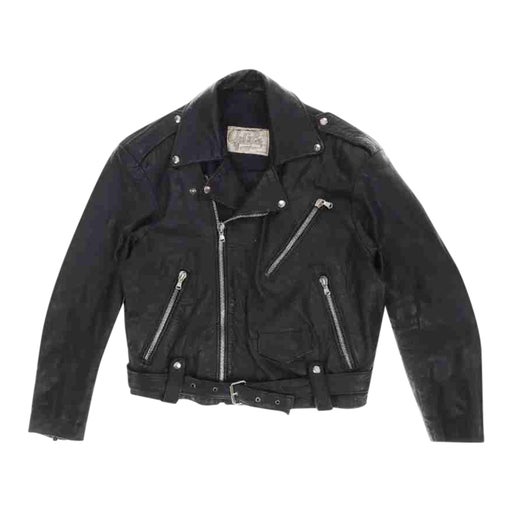 Veste perfecto en cuir noir, doublure intérieure