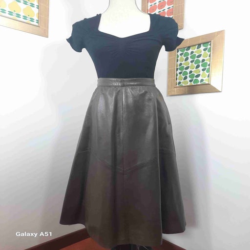 Leather skirt