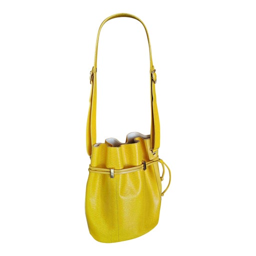 Faux leather bucket bag