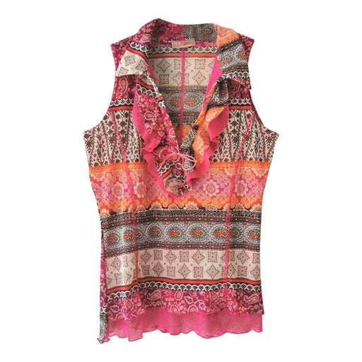 Patterned mesh top