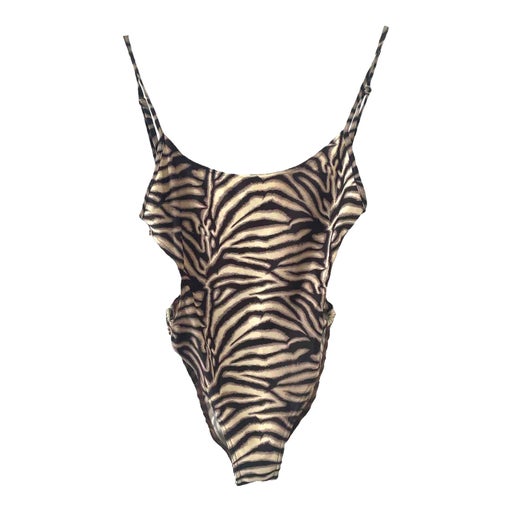 Maillot de bain motifs zèbre