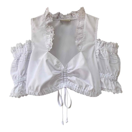 White crop top