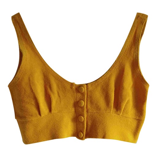 Terrycloth crop top