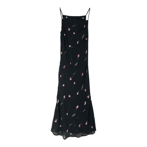 Robe midi à fleurs