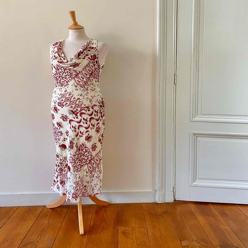 Robe longue patchwork