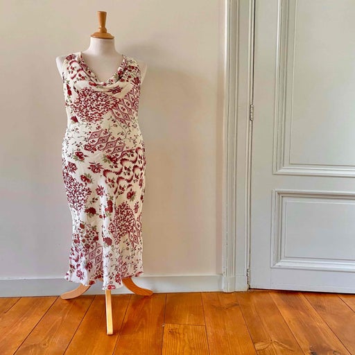 Robe longue patchwork