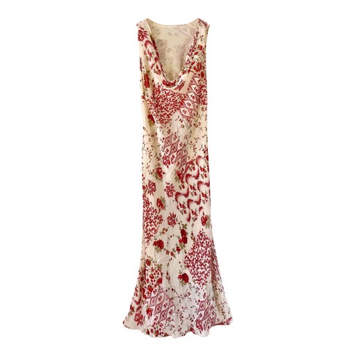 Robe longue patchwork
