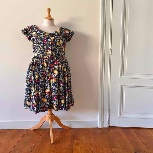 Robe cerises et citrons