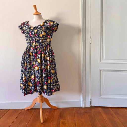 Robe cerises et citrons