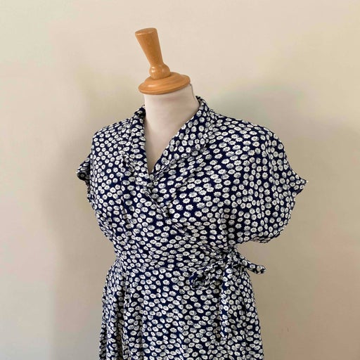 Robe portefeuille à fleurs