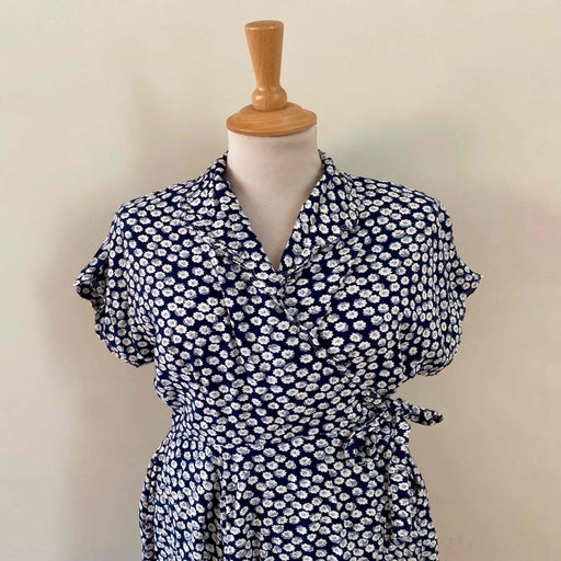 Robe portefeuille à fleurs