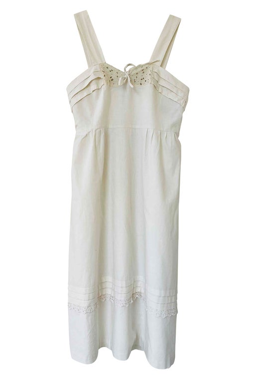 Robe midi en coton