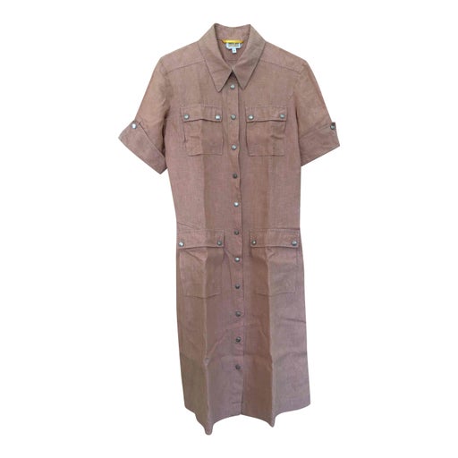 Linen shirt dress