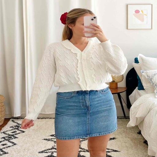 Cardigan blanc