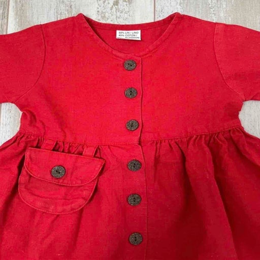 Robe en lin et coton