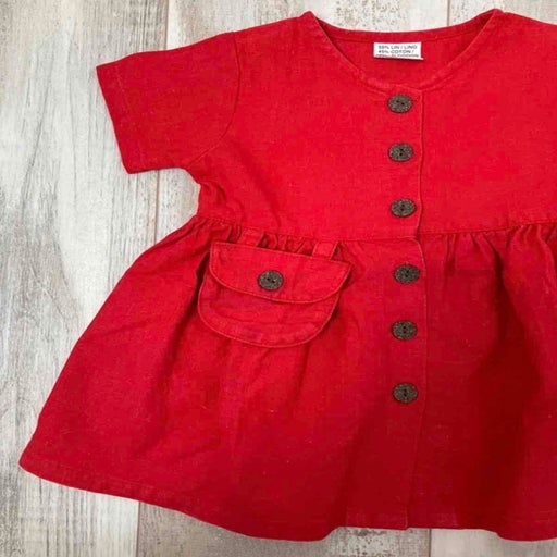 Robe en lin et coton